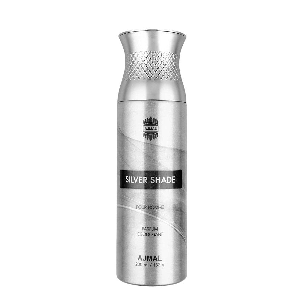 Ajmal Silver Shade Pour Homme Parfum Deodorant 200ml 6.7 Fl.oz. Gift For Men | Long Lasting