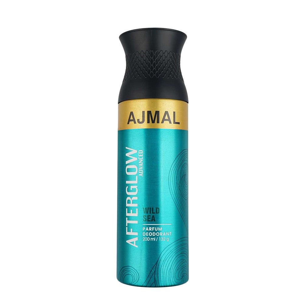 Ajmal After Glow Advanced Wild Sea Parfum Deodorant 200ml 6.7 Fl.oz. Casual Wear Gift For Men & Women