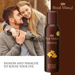 Royal Mirage Original Refreshing Perfumed Body Spray 200ml 6.8 Fl.oz. Unisex Fragrance