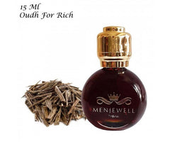 Menjewell Premium Oudh Attar Perfume 15ml 0.5 Fl.oz. Unisex Fragrance | Long Lasting