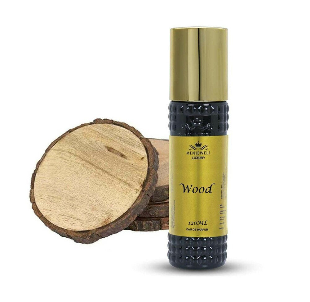 Menjewell Wood Eau De Parfum 120ml 4.0 Fl.oz. Men Fragrance | Long Lasting | Alcohol Free