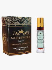 Menjewell Dahn-Al-Oudh Eau De Perfume Attar 3ml 0.1 Fl.oz. Unisex Fragrance | Alcohol Free | Long Lasting