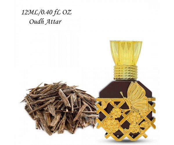 Menjewell Premium Oudh Attar Perfume 12ml 0.4 Fl.oz. Unisex Fragrance | Long Lasting | Alcohol-free