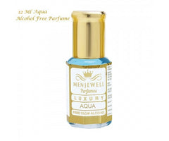 Menjewell Luxury Aqua Attar Perfume 12ml 0.4 Fl.oz. Unisex Fragrance | Long Lasting | Non Alcoholic