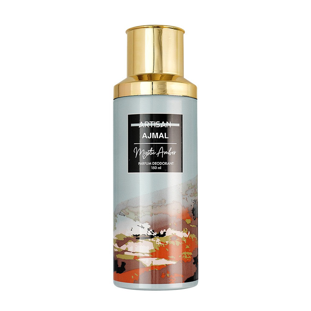 Ajmal Artisan Mystic Amber Parfum Deodorant 150ml 5.0 Fl.oz. | Gift For Men & Women | Long Lasting