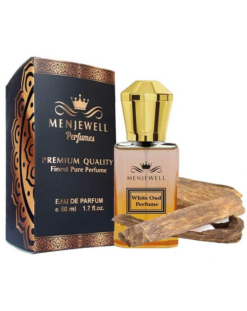 Menjewell White Oud Perfume Eau De Parfum 50ml 1.7 Fl.oz. Unisex Fragrance | Long Lasting | No Alcohol