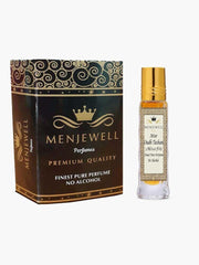 Menjewell Oudh-Ul-Raees Attar Perfume 3ml 0.1 Fl.oz. Unisex Fragrance | Finest Pure Perfume | Alcohol Free