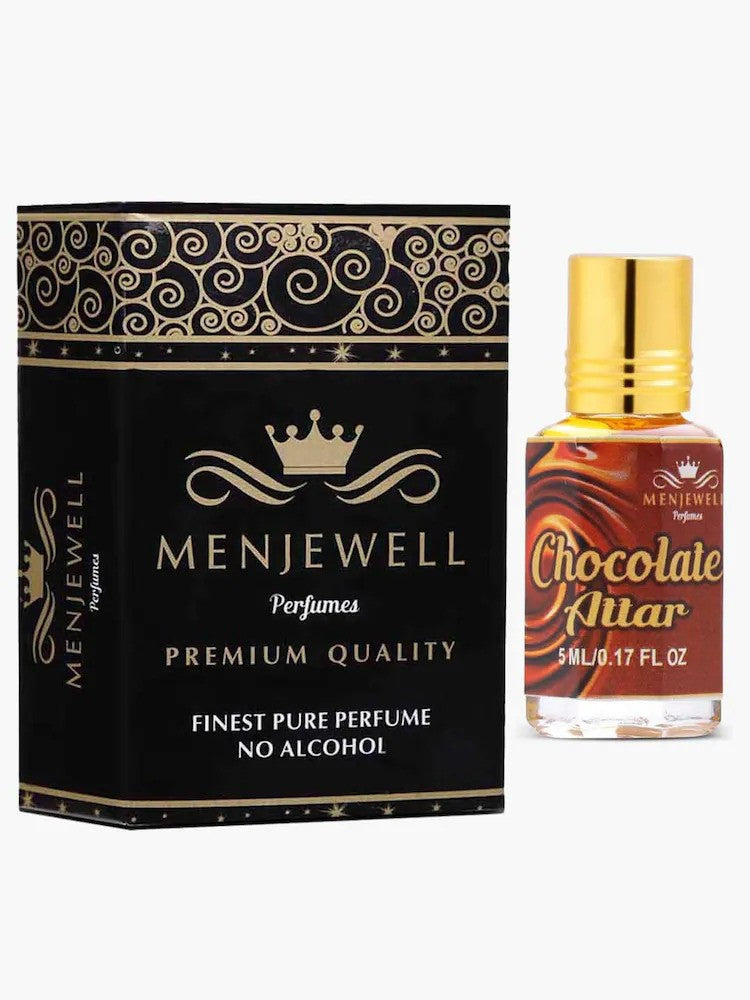 Menjewell Chocolate Attar Perfume 5ml 0.17 Fl.oz. Unisex Fragrance | Long Lasting