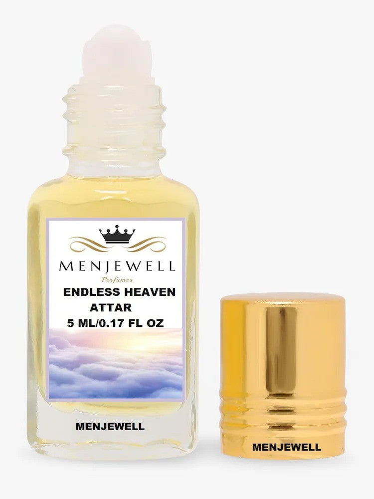 Menjewell Endless Heaven Attar Perfume 5ml 0.17 Fl.oz. Unisex Fragrance | Long Lasting | Alcohol Free