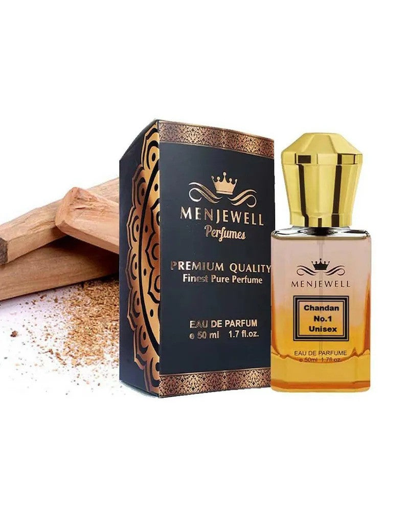 Menjewell Chandan No.1 Eau De Parfum 50ml 1.7 Fl.oz. Unisex Fragrance | Long Lasting | Luxury Fragrance