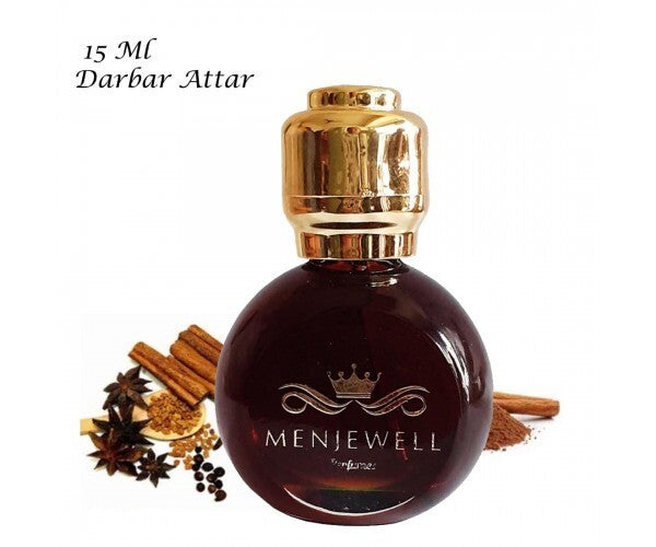 Menjewell Premium Darbar Attar Perfume 15ml 0.5 Fl.oz. Unisex Fragrance | Long Lasting | Alcohol-free