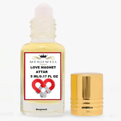 Menjewell Love Magnet Attar Perfume 5ml 0.17 Fl.oz. Unisex Fragrance | Long Lasting | Alcohol Free