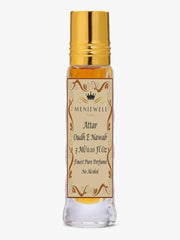 Menjewell Oudh-E-Nawab Attar Perfume 3ml 0.1 Fl.oz. Unisex Fragrance | Finest Pure Perfume | Alcohol Free