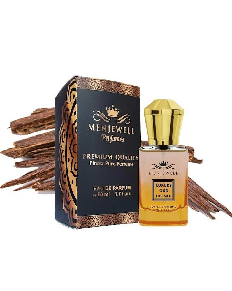 Menjewell Luxury Oud For Men Eau De Parfume 50ml 1.7 Fl.oz. Perfect Gift For Husband | Long Lasting | Luxury Fragrance