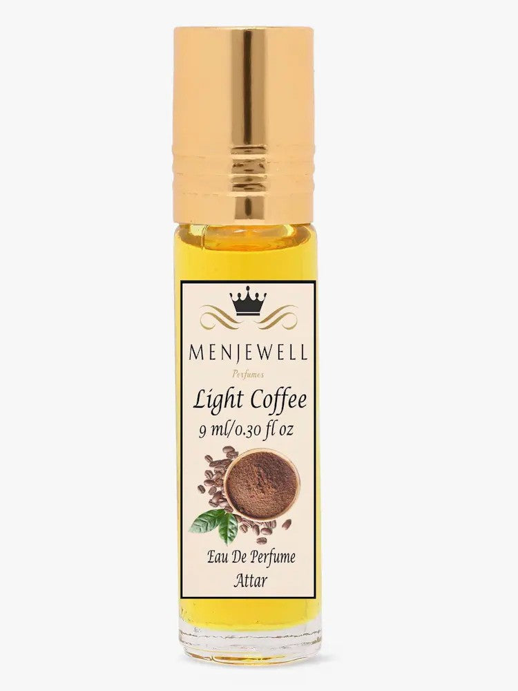 Menjewell Light Coffee Eau De Perfume Attar 9ml 0.3 Fl.oz. Unisex Fragrance | Long Lasting