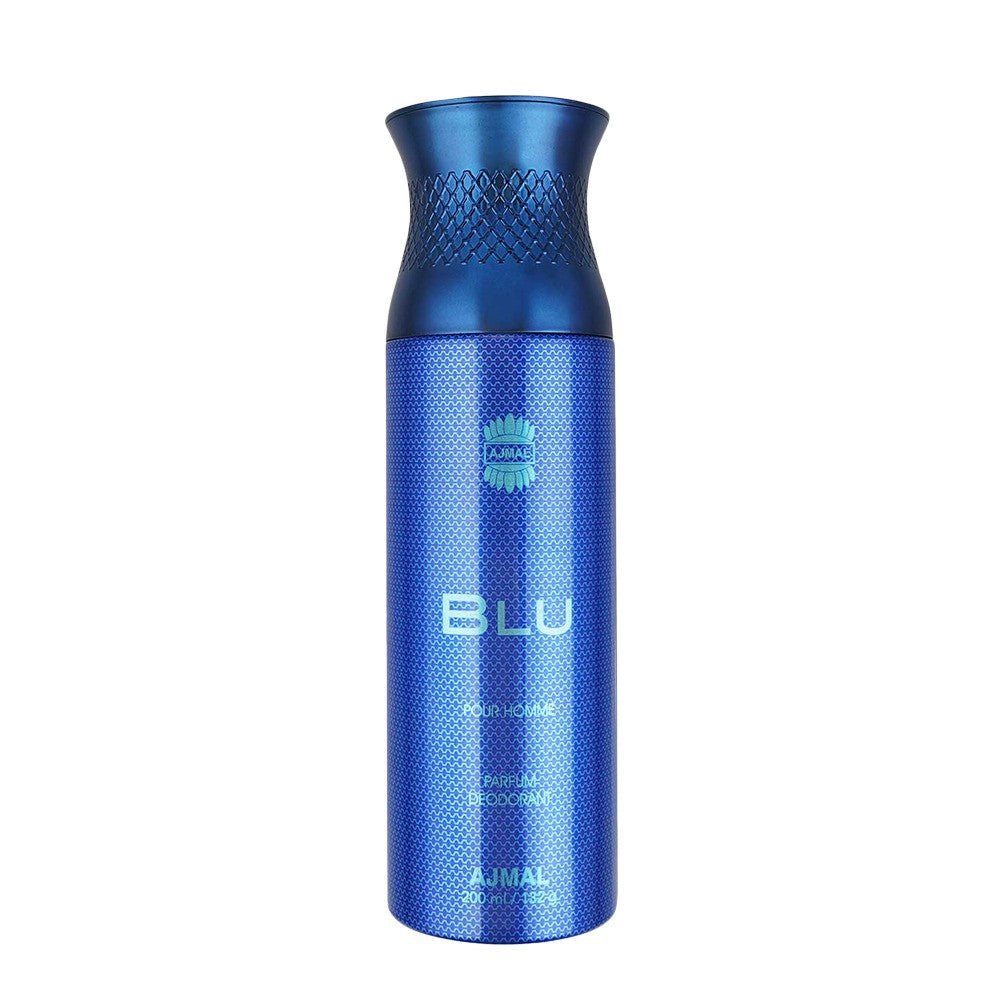 Ajmal Blu Pour Homme Parfum Deodorant 200ml 6.7 Fl.oz. Gift For Men | Long Lasting