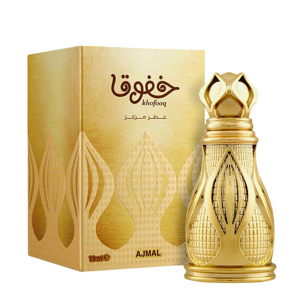 Ajmal Khofooq Concentrated Perfume 18ml 0.6 Fl.oz. Free From Alcohol For Unisex - Made In Dubai