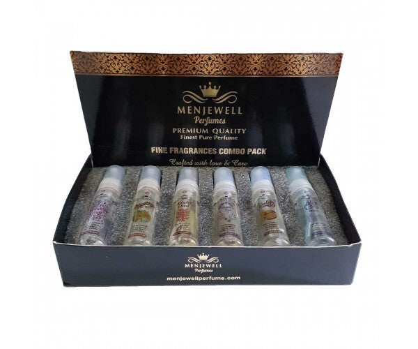 Menjewell Perfumes Gift Set Of 6 For Men 0.3 Fl.oz. Each | Fine Fragrances Combo Pack