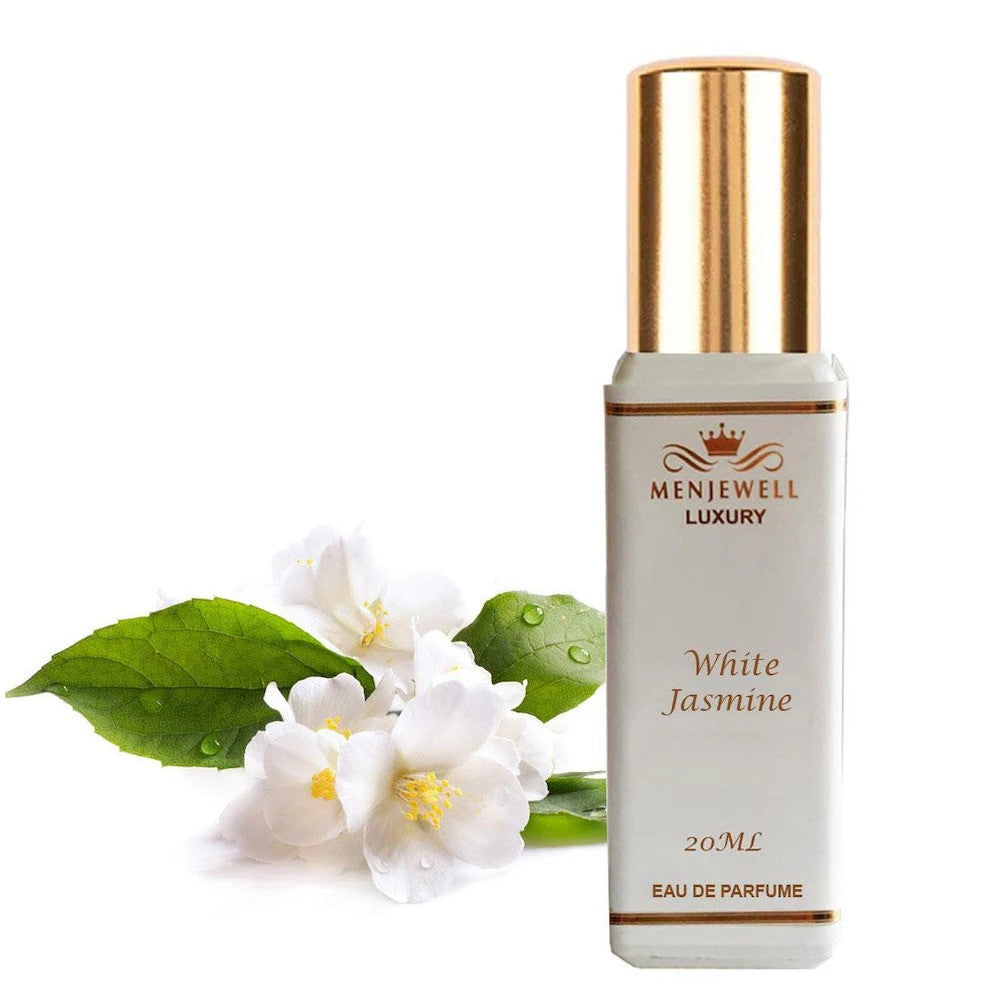 Menjewell Luxury White Jasmine Eau De Parfum For Women 20ml 0.67 Fl.oz. Mini Perfume Lightweight Spray