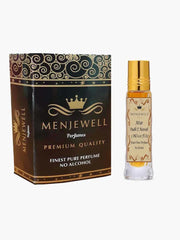 Menjewell Oudh-E-Nawab Attar Perfume 3ml 0.1 Fl.oz. Unisex Fragrance | Finest Pure Perfume | Alcohol Free