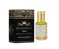 Menjewell Luxury White Musk Attar Perfume 12ml 0.4 Fl.oz. Unisex Fragrance | Long Lasting | Non Alcoholic