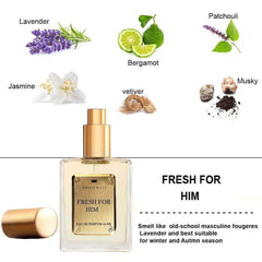 Menjewell Fresh For Him Eau De Parfum 50ml 1.7 Fl.oz. Masculine Fragrance | Long Lasting