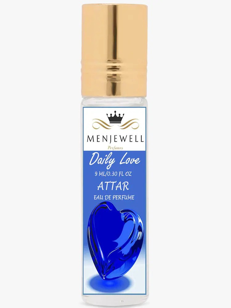 Menjewell Daily Love Eau De Perfume Attar 9ml 0.3 Fl.oz. | Long Lasting | Unisex Fragrance | Alcohol Free