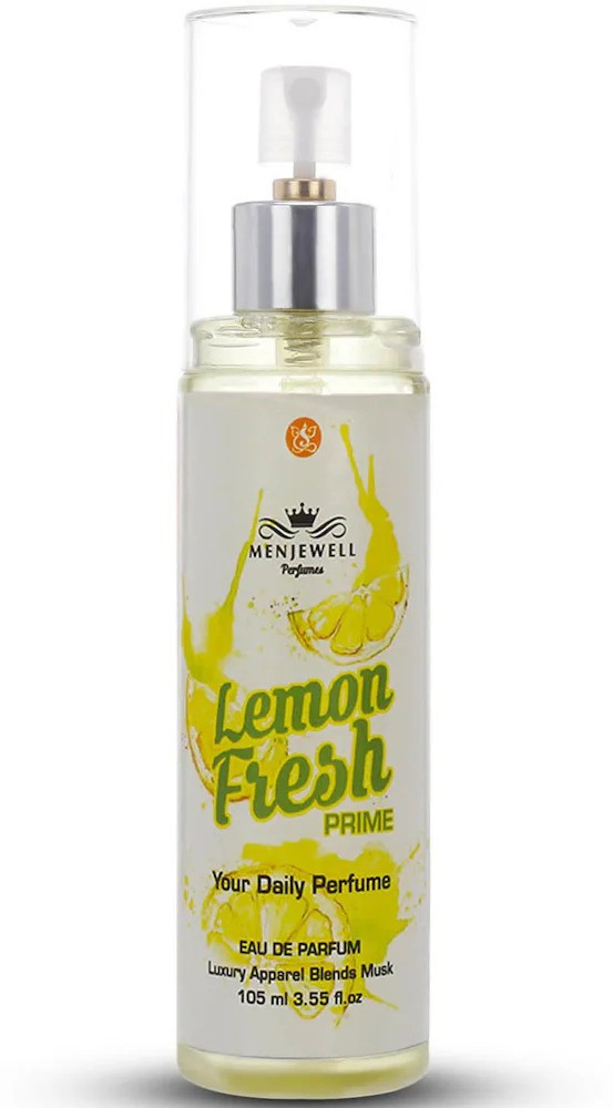 Menjewell Lemon Fresh Prime Eau De Parfum 105ml 3.5 Fl.oz. Unisex Fragrance | Long Lasting