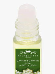 Menjewell Jannat-E-Jasmine Attar Perfume 9ml 0.3 Fl.oz. Long Lasting | Alcohol Free | Unisex Fragrance