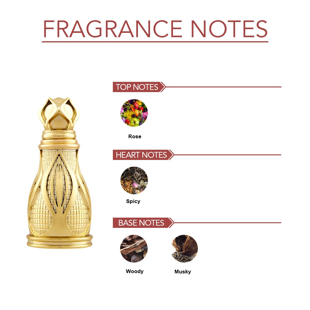 Ajmal Khofooq Concentrated Perfume 18ml 0.6 Fl.oz. Free From Alcohol For Unisex - Made In Dubai