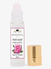 Menjewell Shahi Gulab Eau De Perfume Attar 9ml 0.3 Fl.oz. Unisex Fragrance | Long Lasting