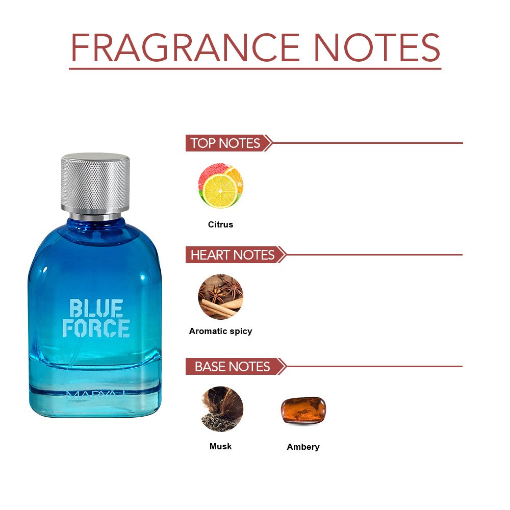 Ajmal Maryaj Blue Force Eau De Parfum 100ml 3.4 Fl.oz. Gift For Husband | Long Lasting