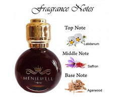 Menjewell Premium Oudh Attar Perfume 15ml 0.5 Fl.oz. Unisex Fragrance | Long Lasting