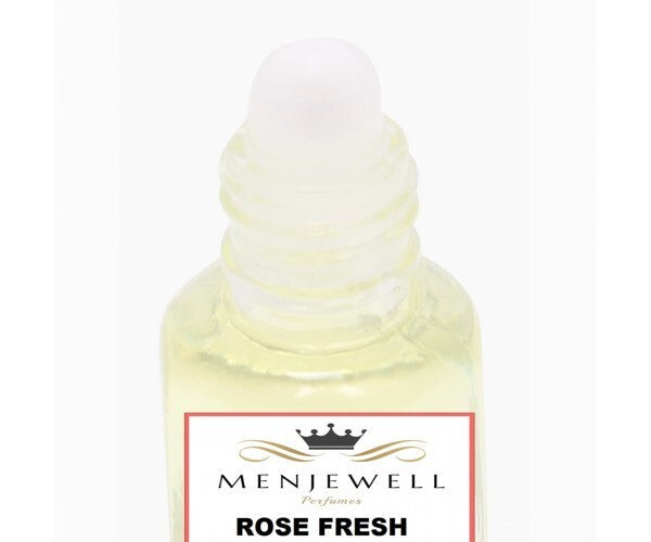 Menjewell Rose Fresh Attar Perfume 5ml 0.17 Fl.oz. Unisex Fragrance | Long Lasting | Alcohol Free