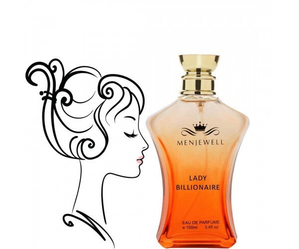 Menjewell Lady Billionaire Eau De Parfum 100ml 3.4 Fl.oz. Long Lasting | Perfect Gift For Girlfriend