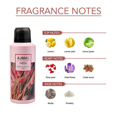 Ajmal Neea Parfum Deodorant 150ml 5.0 Fl.oz. Party Wear Gift For Women | Long Lasting