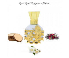 Menjewell Premium Raat Ki Rani Attar Perfume 12ml 0.4 Fl.oz. Unisex Luxury Fragrance | Long Lasting | Non Alcoholic