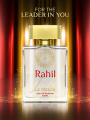 La French Rahil Eau De Parfum 100ml 3.4 Fl.oz. | Long Lasting & No Gas Fragrance For Unisex