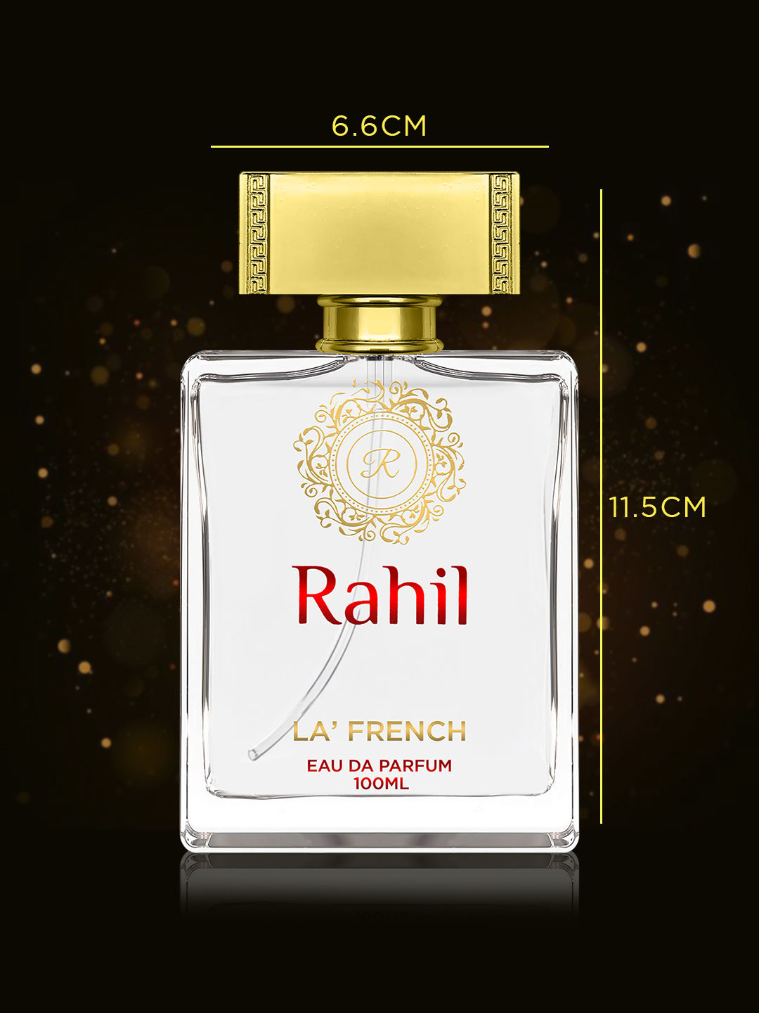 La French Rahil Eau De Parfum 100ml 3.4 Fl.oz. | Long Lasting & No Gas Fragrance For Unisex
