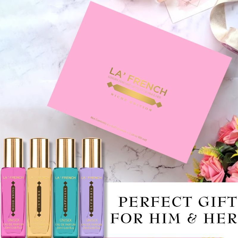 La French Niche Edition Luxury Perfume Gift Set For Unisex 20ml 0.6 Fl.oz. Each X4