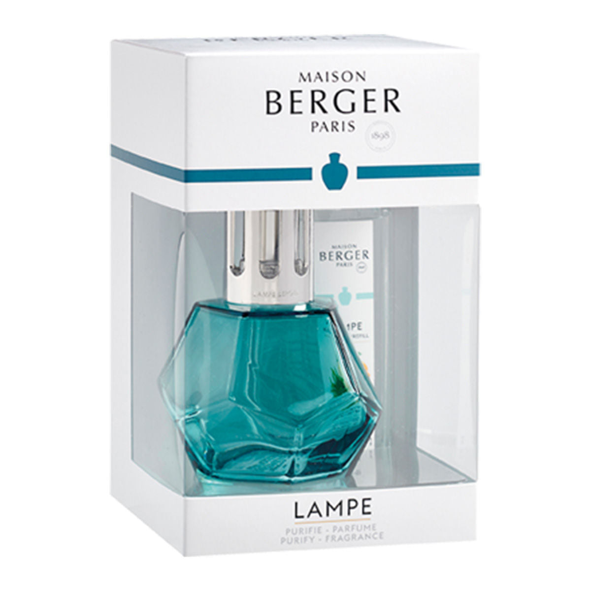 Maison Berger Glass Lamp Geometry Bleu 1 Oil Diffuser