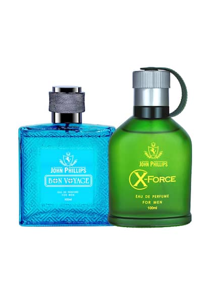 John Phillips  Bon Voyage & X-force Eau De Perfume 100ml 3.4 Fl.oz. each Pack Of 2 | For Unisex