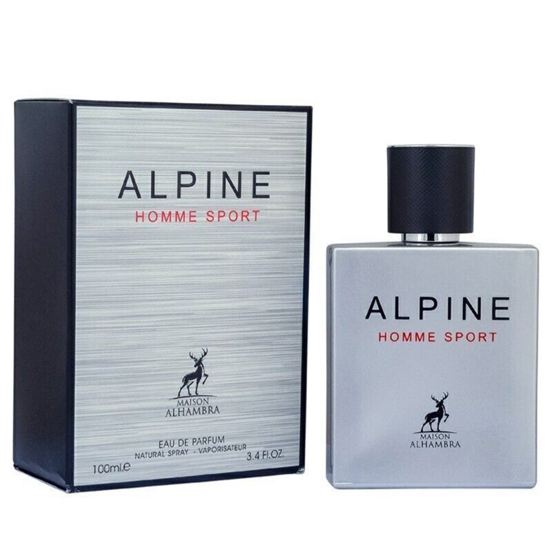 ALPINE HOMME SPORT BY MAISON ALHAMBRA EAU DE PARFUM FOR MEN 100ML 3.4FL.OZ.