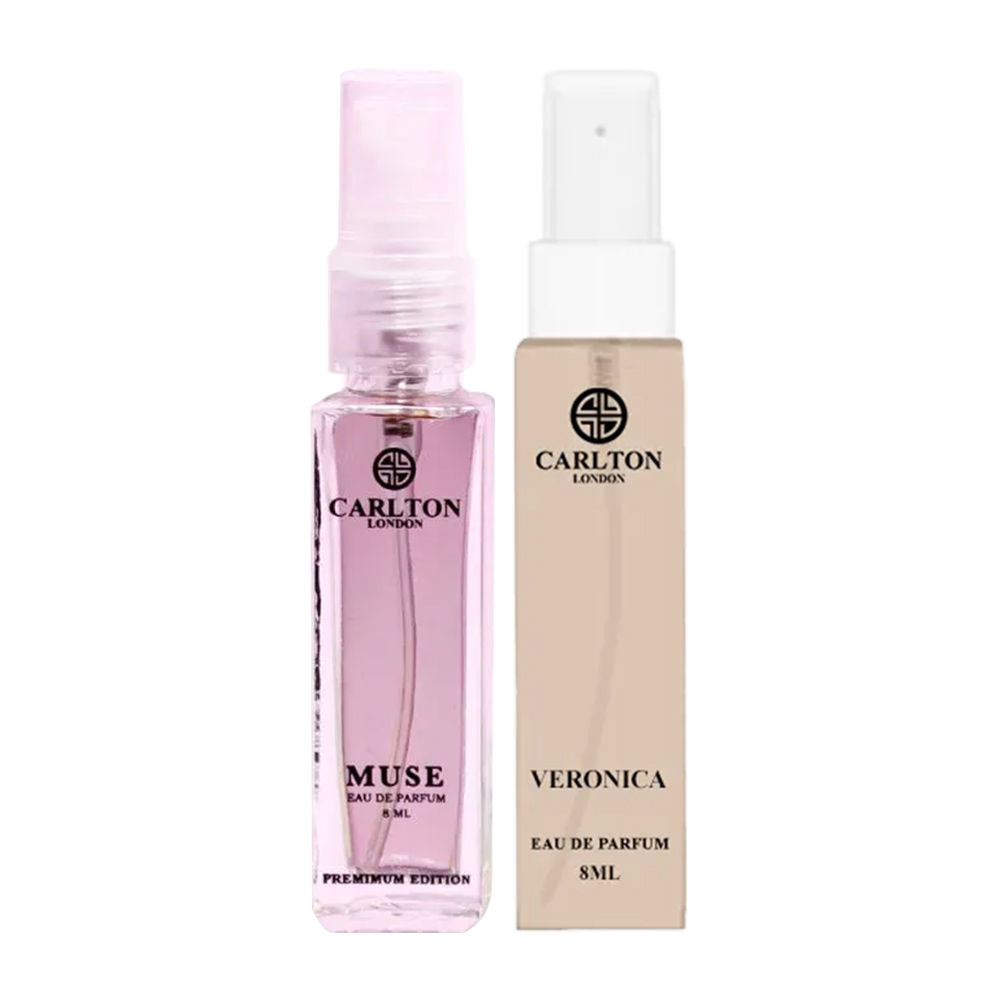 CARLTON LONDON PERFUME MUSE & VERONICA PERFUME FOR WOMEN 8ML 0.2 FL.OZ. EACH X2