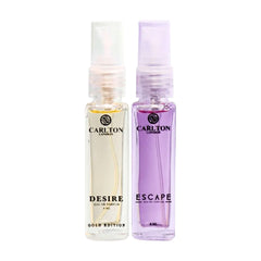 CARLTON LONDON PERFUME ESCAPE & DESIRE PERFUME COMBO FOR WOMEN 8ML 0.2 FL.OZ. EACH X2