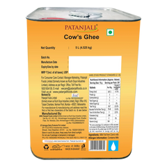 Patanjali Cow'S Ghee 5liter