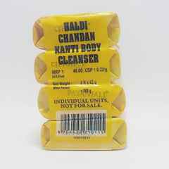 Patanjali Haldi Chandan Kanti Body Cleanser, Pack Of 4, With Nourishing & Hydrating The Skin,180gm