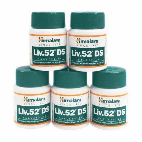 Himalaya Liv.52 Ds For -Alcoholic Liver Disease & Non-Alcoholic Fatty Liver Disease |  60 Tablets (Pack Of 5)