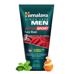 Himalaya Men Active Sport Face Wash, Refreshes, Cools & Reenergizes | 50ml