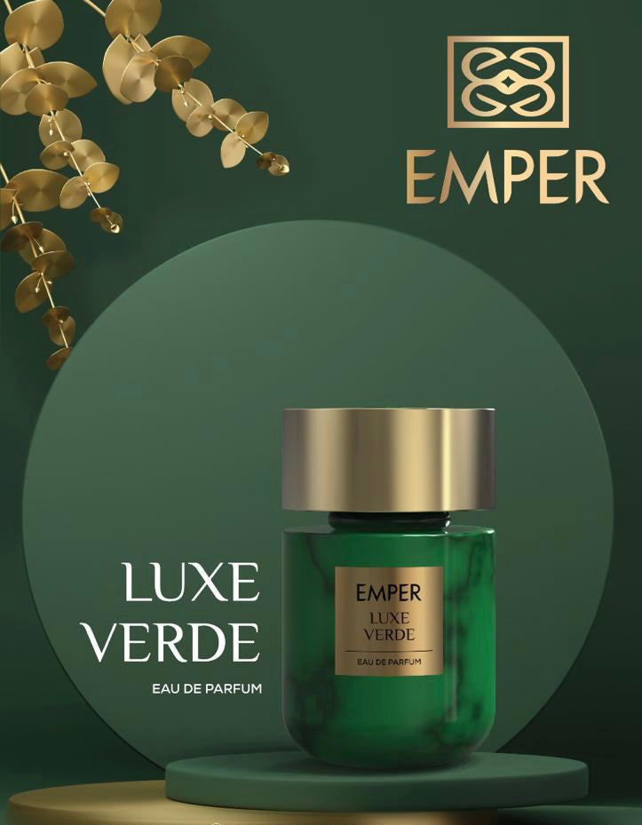 Emper Luxe Verde Eau De Parfum Natural Spray For Unisex 100ml 3.4 Fl.oz.